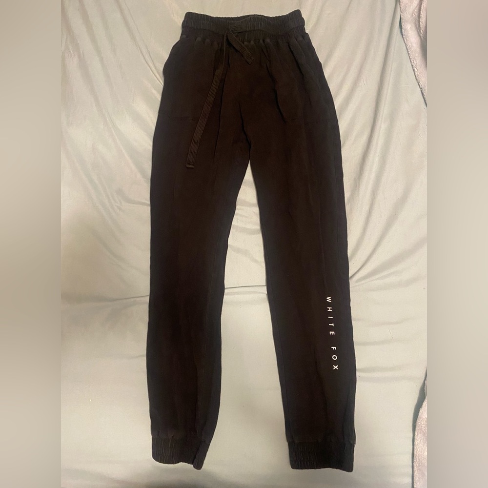 Black White Fox Joggers